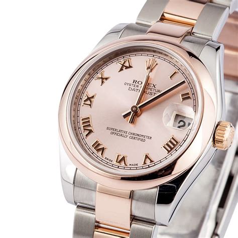 rose gold rolex watch women